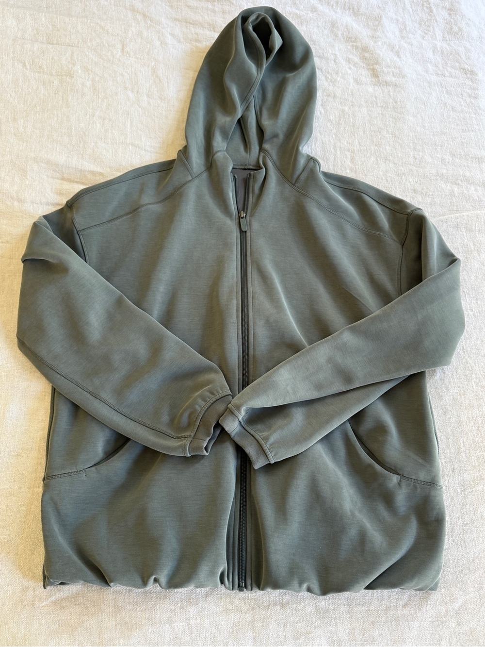 lululemon Softstreme Olive Green (palm deco) Full-Zip Hoodie